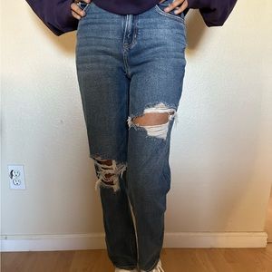 American Eagle Mom Straight Jeans 00